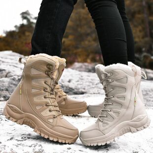 东北哈尔滨零下40度超厚防寒雪地靴男女防水防滑保暖雪乡旅游装备