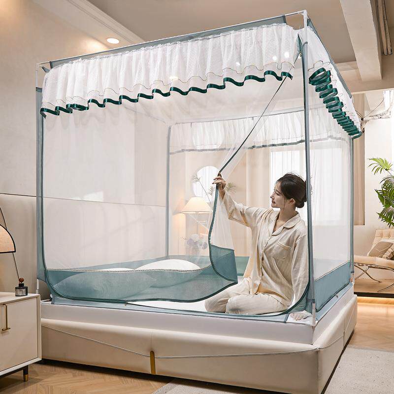 加粗防摔蚊帐婴儿2025新款专用儿童纹帐家用卧室宝宝防止掉床全底