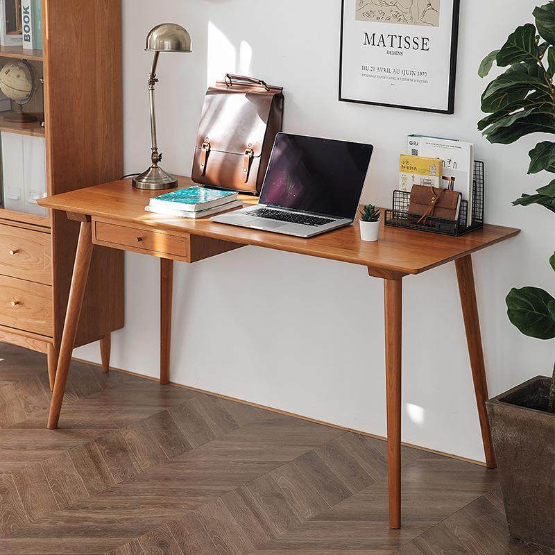 庄里/墨白书桌实木书桌北欧小户型家用写字台日式桌子樱桃木家具,电子元器件市场,其它元器件,淘宝优惠券,粉丝福利购,淘宝优惠卷