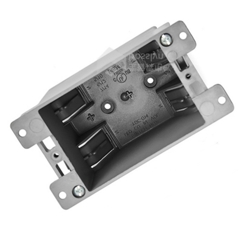 配GFCI插座明装塑料接线盒 美国加拿大一位墙壁插座底盒