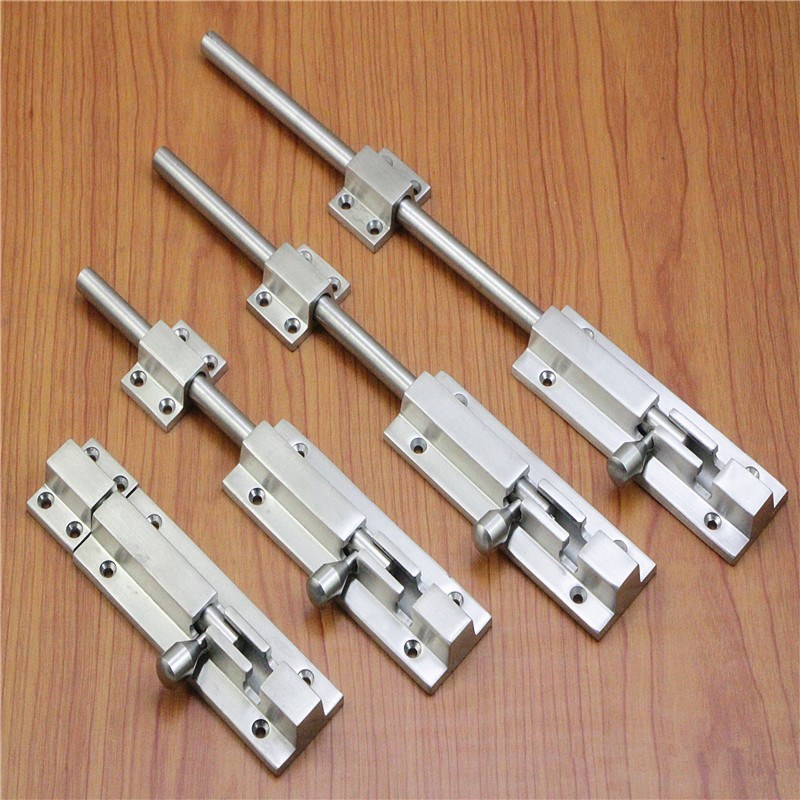 全精铸加厚304不锈钢插销锁扣防盗锁门栓门锁门扣安全扣明插销6寸