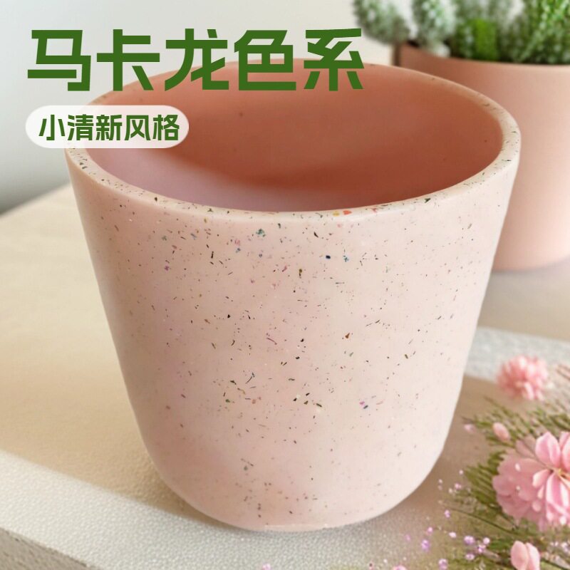工厂批发人造石花盆大型水泥花盆室外花园混凝土花盆水磨石花箱