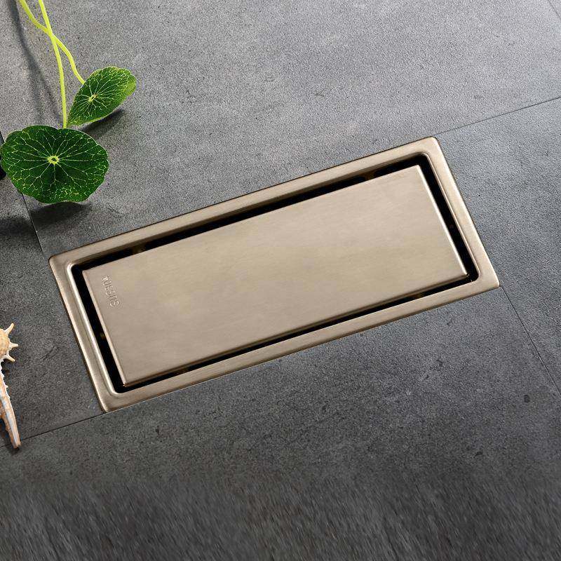 AZOS不锈钢地漏加长嵌入式隐形地漏防臭防虫防反水地漏