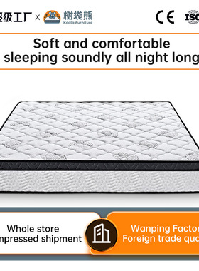 compress mattress跨境外贸压缩卷包床垫席梦思定制公寓弹簧床垫