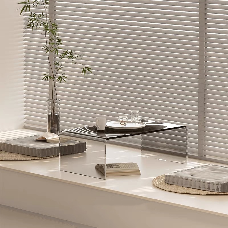 轻奢现代茶几家居双层客厅实木家用小户型极简阳台简约小桌子茶桌