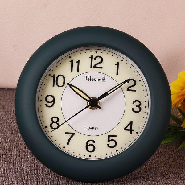 天王星超静音小座钟带夜光客厅家用台式带支架简约现代挂钟小尺寸,家居饰品,座钟,淘宝优惠券,粉丝福利购,淘宝优惠卷