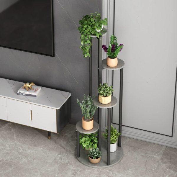 新疆包邮轻奢花架子客厅落地式阳台多层置物架室内网红铁艺绿萝多