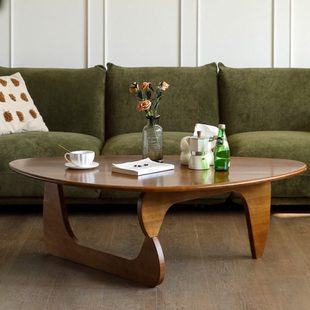 中古风实木野口勇茶几日式客厅家用小户型异形矮桌子简约现代边几