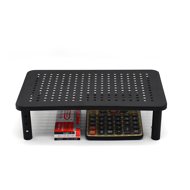 金属显示器增高架 可调节高度笔记本/打印机架 显示器增高台