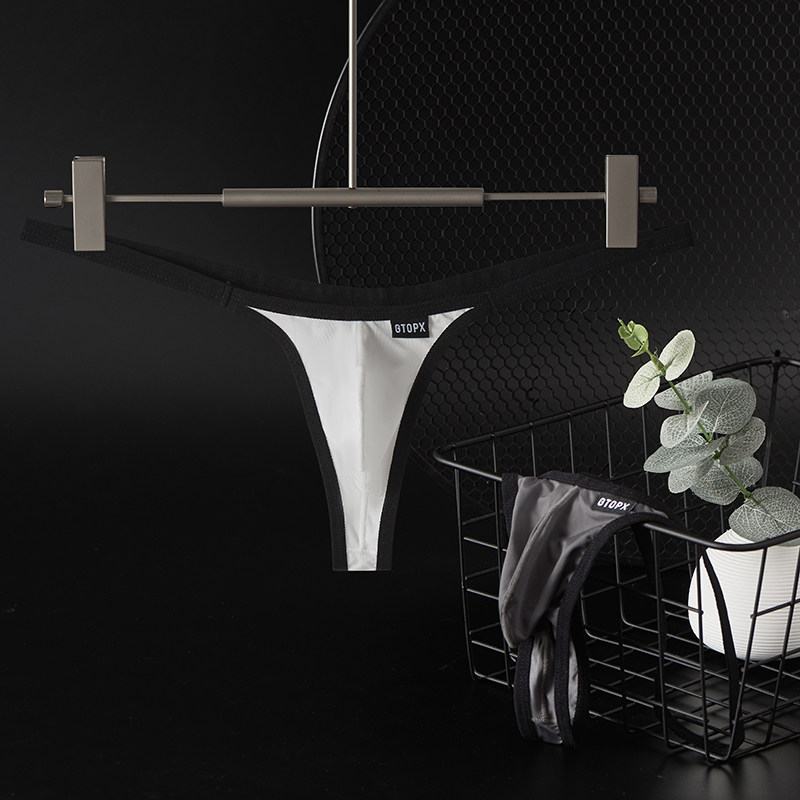 GTOPX MAN男士冰丝低腰性感U凸后空单丁裤提臀内裤薄款欧美丁字裤,女士内衣/男士内衣/家居服,男丁字裤,淘宝优惠券,粉丝福利购,淘宝优惠卷