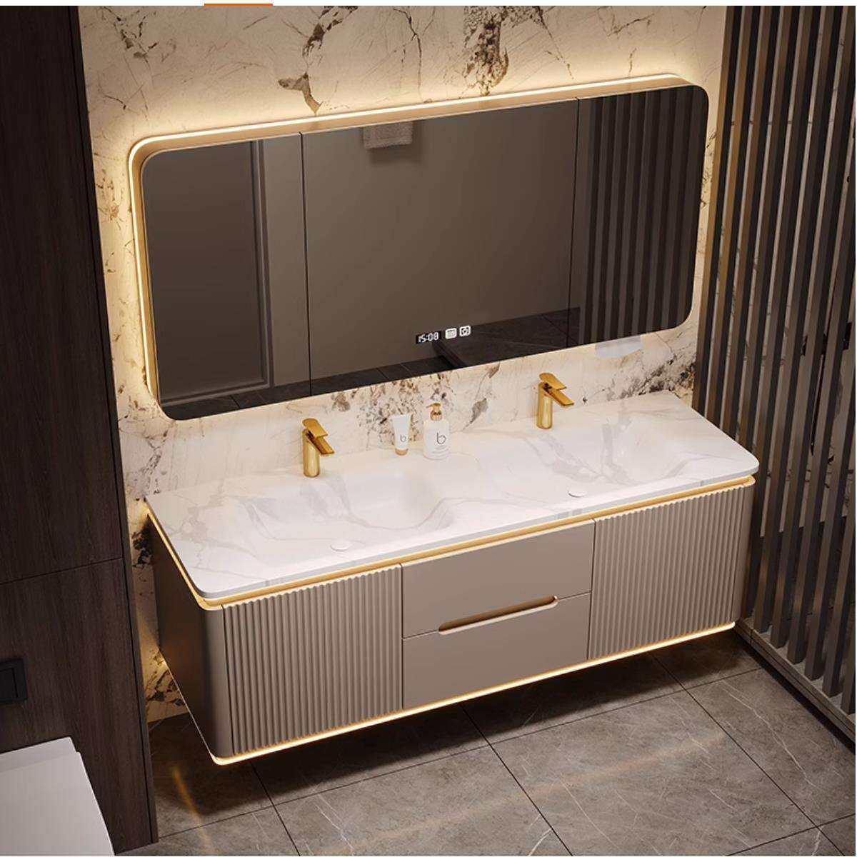 fc岩板热弯无缝一体双盆橡木浴室柜组合卫生间洗手洗脸洗漱台盆柜,模玩/动漫/周边/娃圈三坑/桌游,模型制作工具/辅料耗材,淘宝优惠券,粉丝福利购,淘宝优惠卷