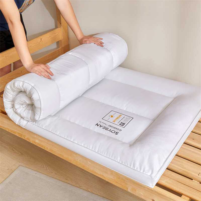 A类可折叠大豆纤维加厚床垫床褥子学生宿舍上下铺垫被榻榻米软垫