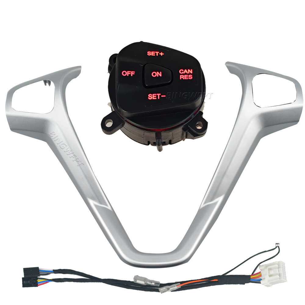 适用福特MK7MK8翼搏福睿斯新嘉年华多功能方向盘按键定速巡航改装