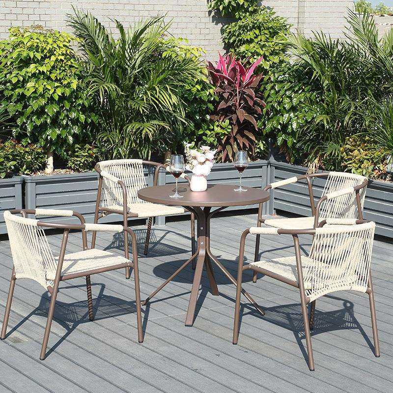 咖啡厅阳台桌椅户外庭院桌椅组合别墅花园阳台铝合金桌椅耐晒藤椅,鲜花速递/花卉仿真/绿植园艺,割草机/草坪机,淘宝优惠券,粉丝福利购,淘宝优惠卷