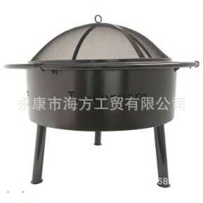 厂家直销出口北美星月暖炉黑色不沾漆圆形网格炉家用木炭烧烤炉