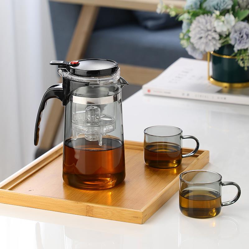 飘逸杯玻璃泡茶壶茶水分离冲茶器家用过滤神器茶具茶壶套装泡茶杯