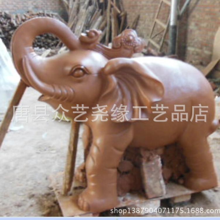 供应室内玻璃钢仿真动物装饰摆件雕塑景观卡通雕塑大象