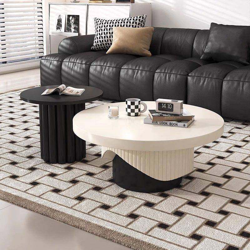 奶油风圆形茶几轻奢家用小户型新款创意客厅茶几新款高级感小圆桌,农用物资,其他肥料,淘宝优惠券,粉丝福利购,淘宝优惠卷