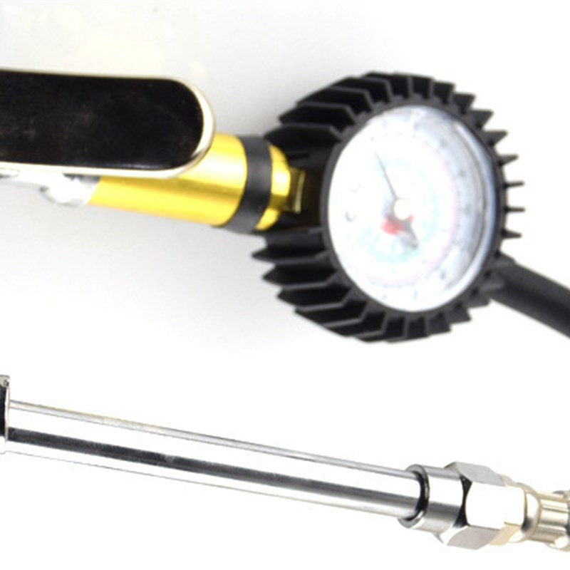 供应高精度汽车握式胎压充气杆式机械式轮胎压力表汽车用品胎