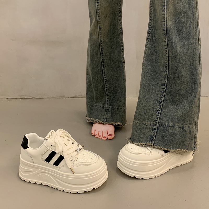 厚底增高ins潮小白鞋女