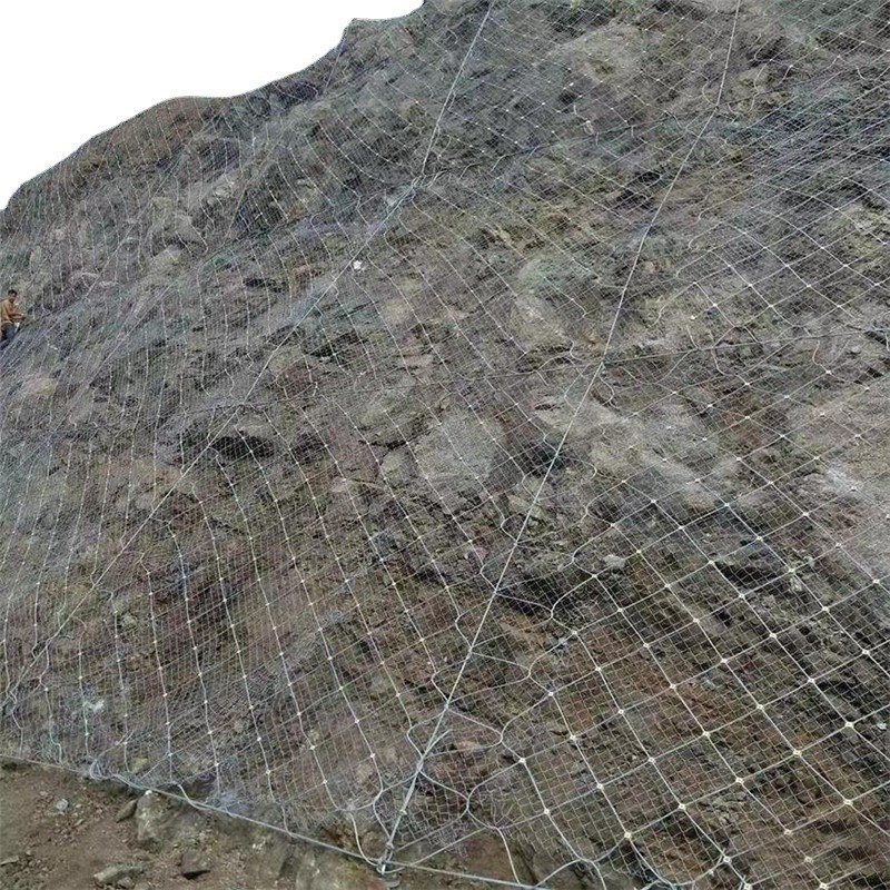 边坡防护网 边坡柔性防护网系统 主动防护网  缠绕型环形网