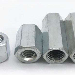 M12 六角型接头螺母M6 镀锌长六角螺母 螺杆丝杆连接螺帽