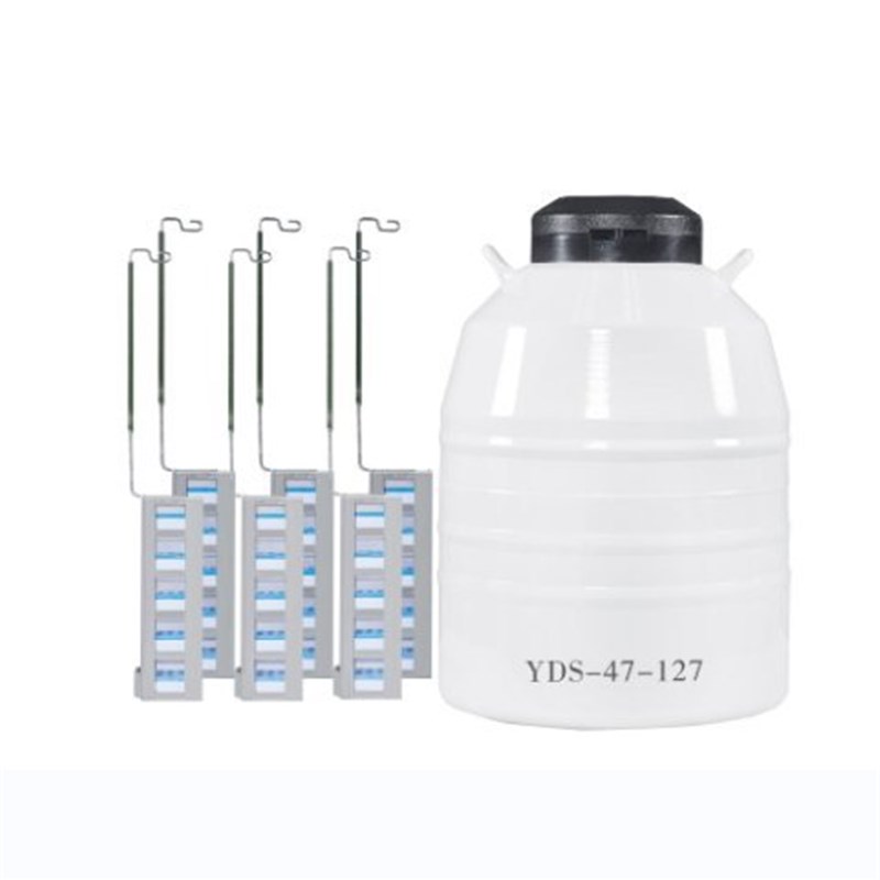 供应畜牧业冻精冻大容量方提桶低消耗液氮罐(ET47/11-6)