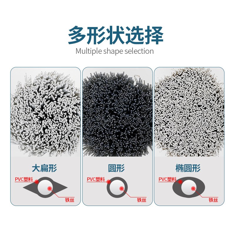 铁丝扎线彩色PVC塑胶皮包细镀锌扎带白色整卷全自动扎线机用