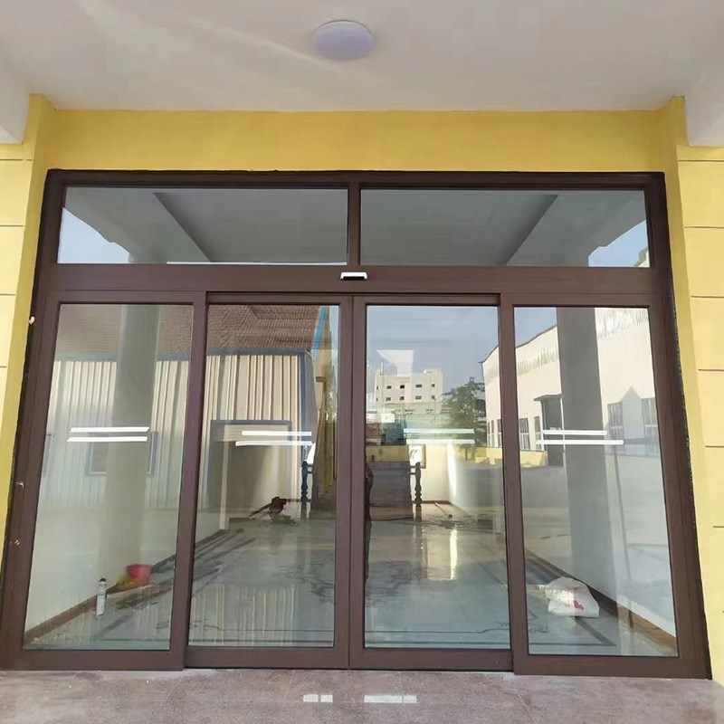 电动感应门写字楼酒店商铺钢化玻璃平移门自动感应玻璃门