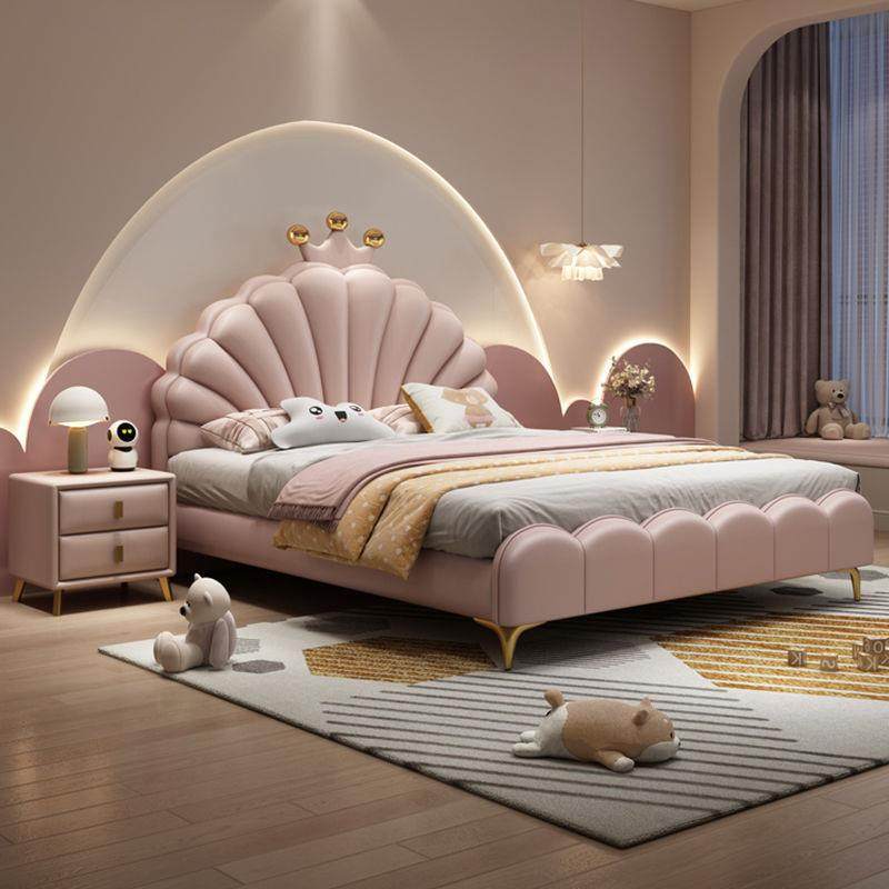 奶油风真皮儿童床现代简约主卧室双人床储物美式男孩女孩实木皮床,农用物资,其他肥料,淘宝优惠券,粉丝福利购,淘宝优惠卷