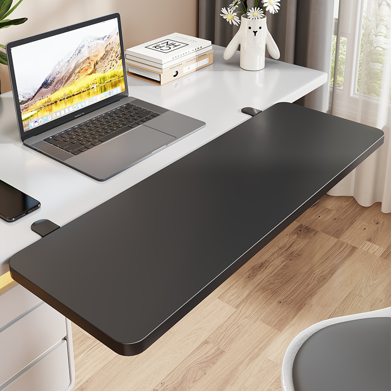 桌面延长板免打孔桌面拓展台桌子延伸加长板托架可折叠键盘托支架