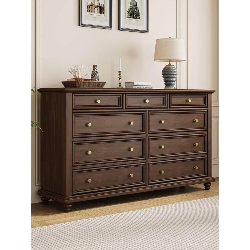 美式实木五七九斗柜卧室柜子靠墙床尾收纳柜客厅复古储物家用抽屉,收纳整理,烫衣板及配件,淘宝优惠券,粉丝福利购,淘宝优惠卷