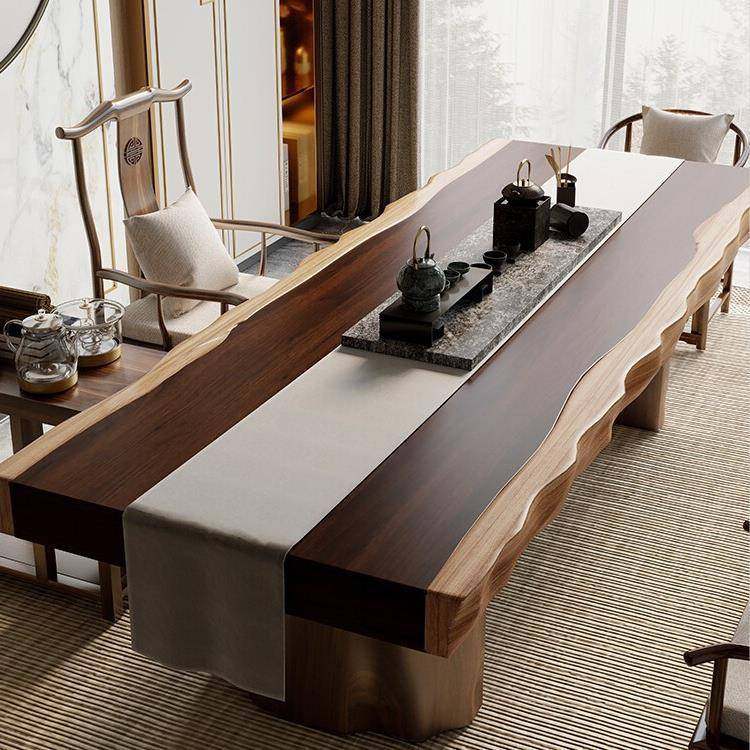 新中式实木茶桌新款原木家用茶台一体家具办公室大板泡茶桌椅组合,纺织面料/辅料/配套,纺织机械配件,淘宝优惠券,粉丝福利购,淘宝优惠卷