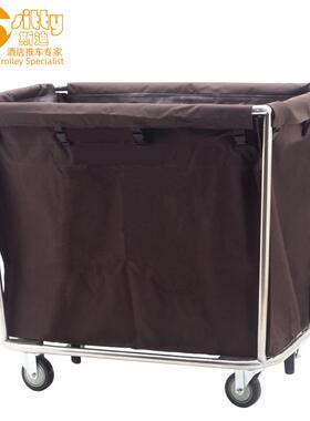 专业生产SITTY斯迪90.3202不锈钢斜柱布草车服务车