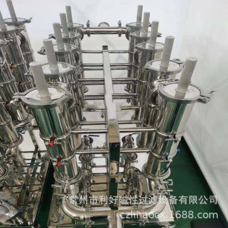 管道式流体除铁器15000高斯强磁棒除铁器可移动式除铁小车过滤机