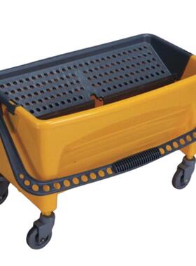 5YA1商用特大地拖桶长方形带轮移动户外清洁桶家用老式手压挤水拖