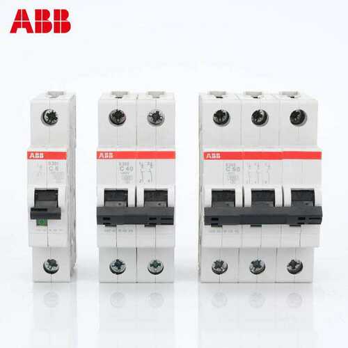 ABB小型2P断路器SH202/201/203/204空气3P开关63A40A6A10A空开1P