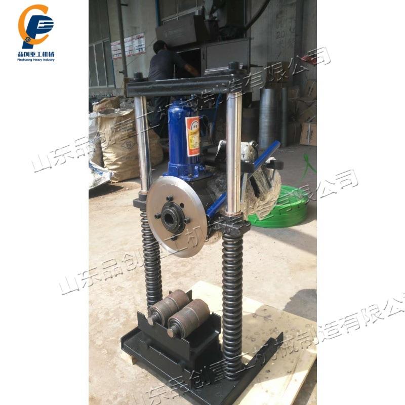 双立柱电动液压冷切管机 工程供暖管道截管机 不锈钢管铁管切割机