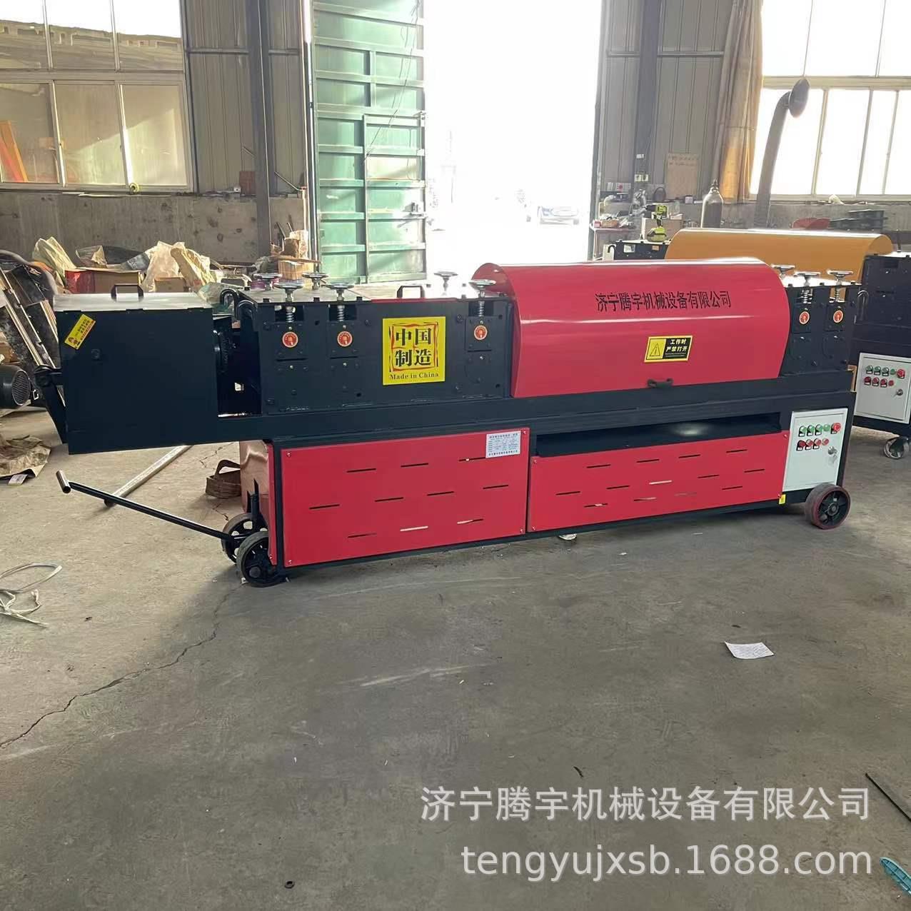 全自动钢管调直除锈喷漆一体机6轮8轮钢管调直除锈方管圆管调直机