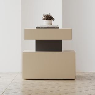 床头柜2024新款轻奢高级感主卧儿童小型简约现代创意家用卧室实木