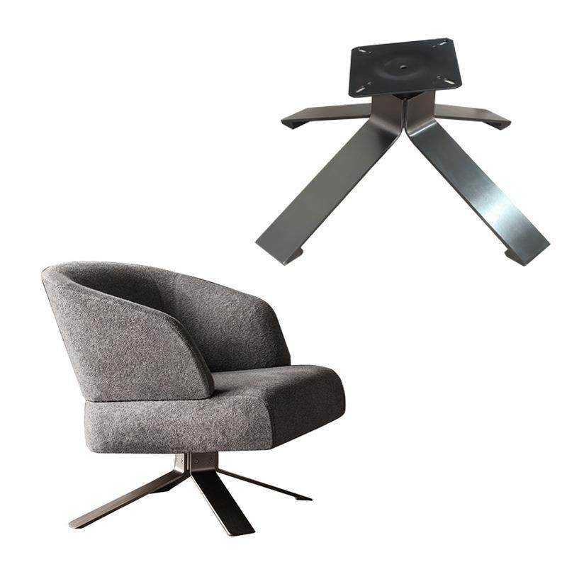 意式极简休闲椅脚实心不锈钢拉丝电镀脚可旋转单人沙发椅四星脚,机械设备,其他机械设备,淘宝优惠券,粉丝福利购,淘宝优惠卷