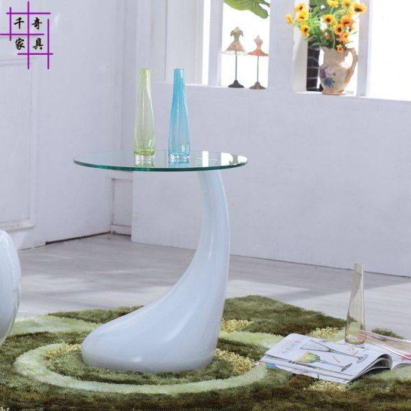 创意茶几简约钢化玻璃现代小户型客厅简易个性时尚边角茶桌椅组合