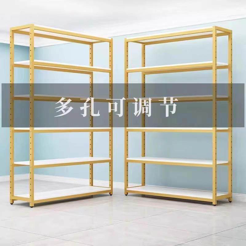 多层可调节层板货架直播化妆样品收纳陈列架商用厨房钢木仓储架