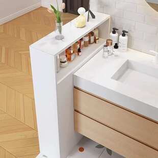 玄关隔断边柜卫生间干区半墙隔断柜屏风干湿分离浴室边柜侧柜窄柜