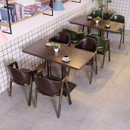 OD59酒吧西餐厅桌椅组合复古工业风咖啡厅奶茶店小吃店餐馆桌椅批