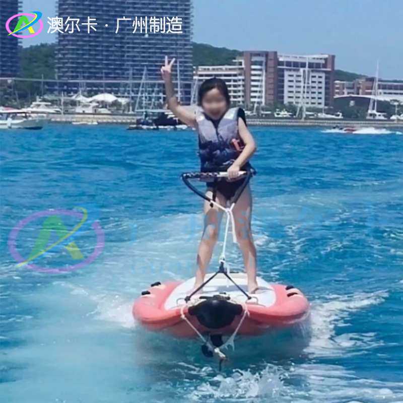 充气冲浪板脚踏式水上滑板户外新手水上竞速桨板划桨站立式划水板