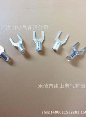 厂家直销UT1.5-6叉形裸端头接线叉线鼻子冷压接线端子叉形裸端子