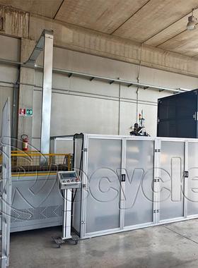 大型连续式废旧光伏板热解回收设备 双轴光伏板破碎机 瑞赛克机械