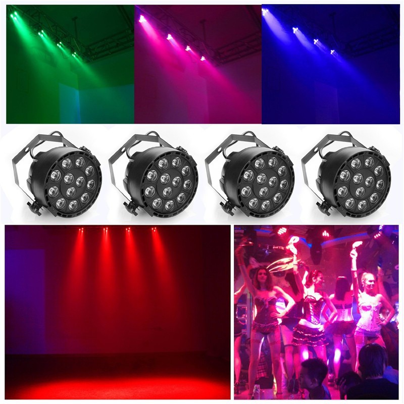 舞台灯12珠帕灯4台装舞台染色灯餐厅酒吧KTV声控DMX512舞台帕灯