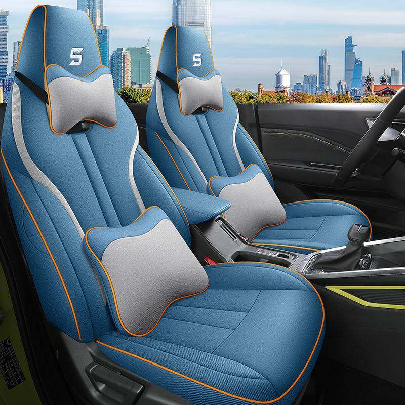 五菱星驰亚麻专车专用汽车坐垫四季全包围原车座套1：1内饰车垫